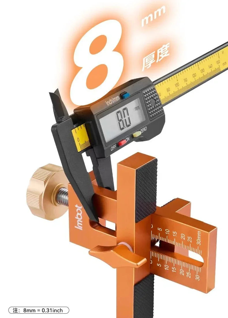 2 in 1 Woodworking Cabinet Door Installation Rebounding Device Drilling Tool