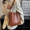 MOODS PU Leather Shoulder Tote Bag