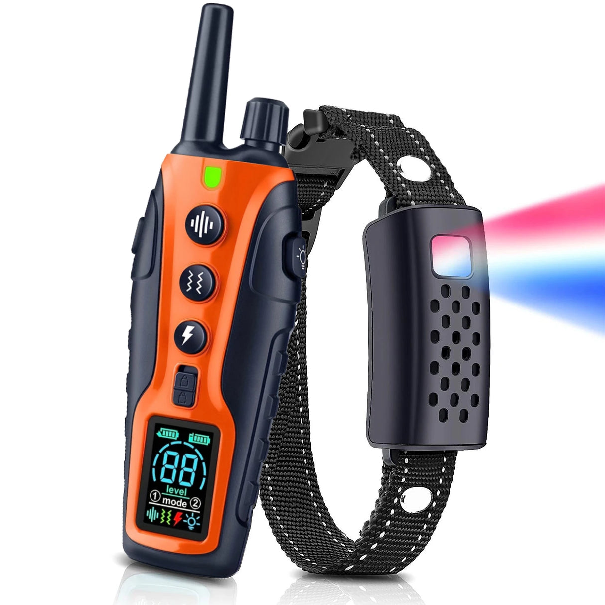 3280FT Dual Battery Display Dog Training Shock Collar With Beep Vibration Or Shock Mode