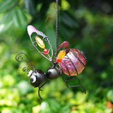 Solar LED Iron  Waterproof Hanging  Insect Tree Ornament
