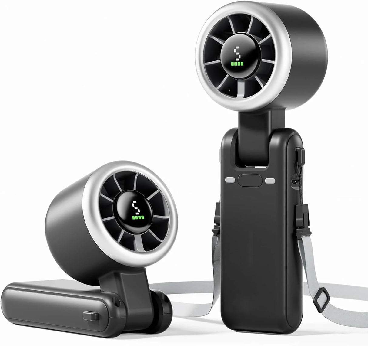USB Charging Mini Handheld High-speed Digital Display Fan