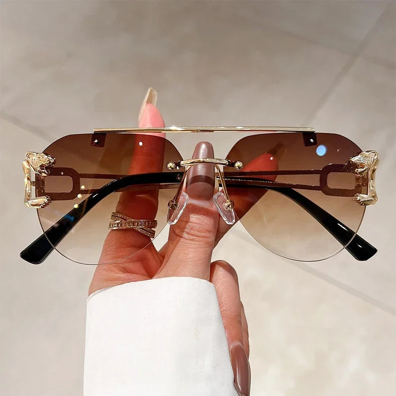 KAMMPT Men Or Women's  Rimless UV400 Sunglasses