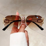 KAMMPT Men Or Women's  Rimless UV400 Sunglasses