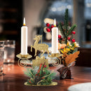 Christmas Wrought Iron Candlestick Holders