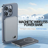 Ultra Thin Fast Charging LED Display Power Magnetic Bank For iPhone Samsung Phone Airpods