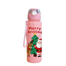 3D Printed 700ml Christmas Water Bottle With Plastic Water Cup