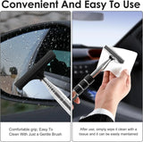 Retractable Rubber Rearview Mirror Squeegee