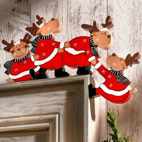 Wooden Christmas Door Frame Decoration.