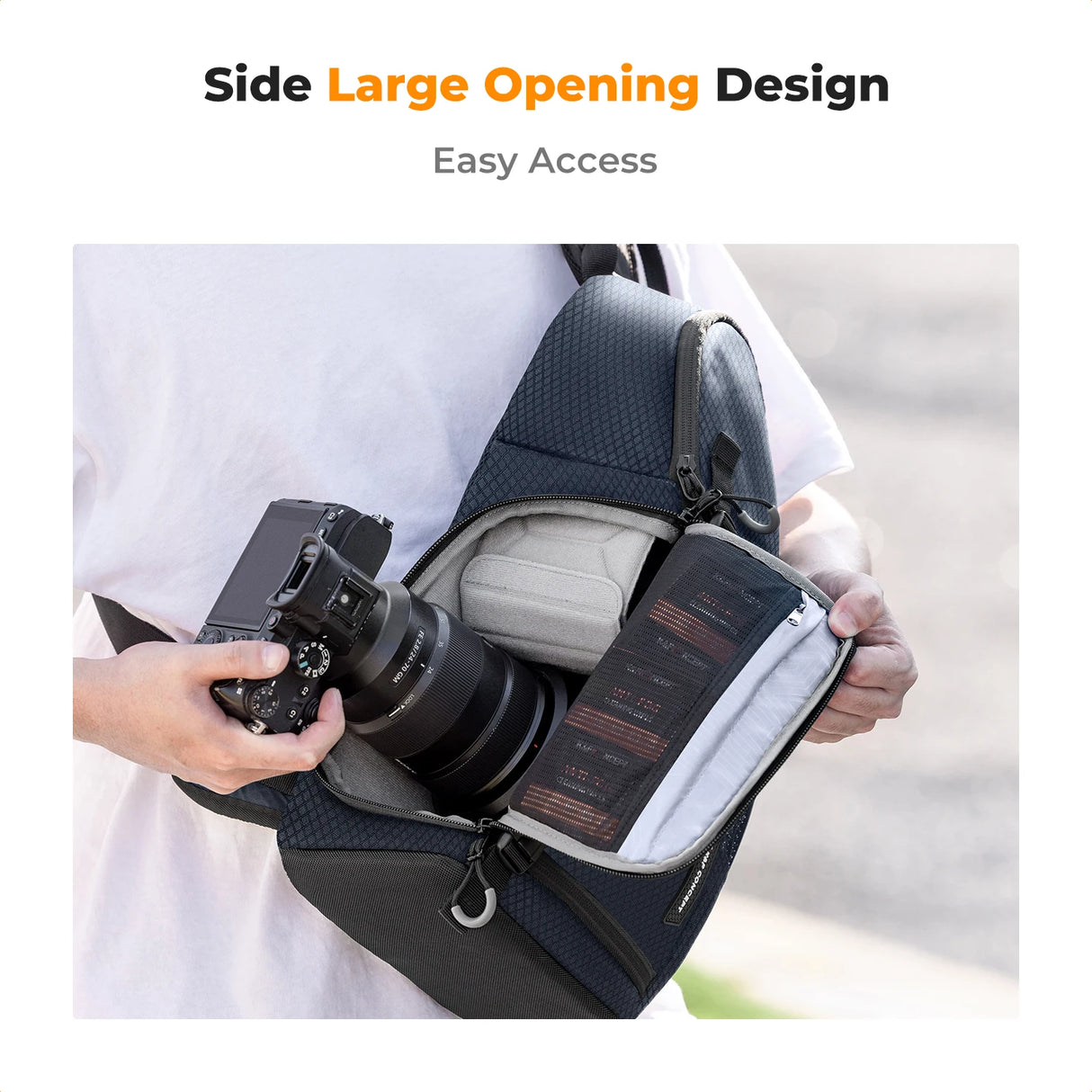K&F Concept Waterproof 10L DSLR/SLR Sling Camera Backpack