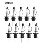 Stainless Steel Pour Spouts with Rubber Caps For Wine Or Oil Bottles