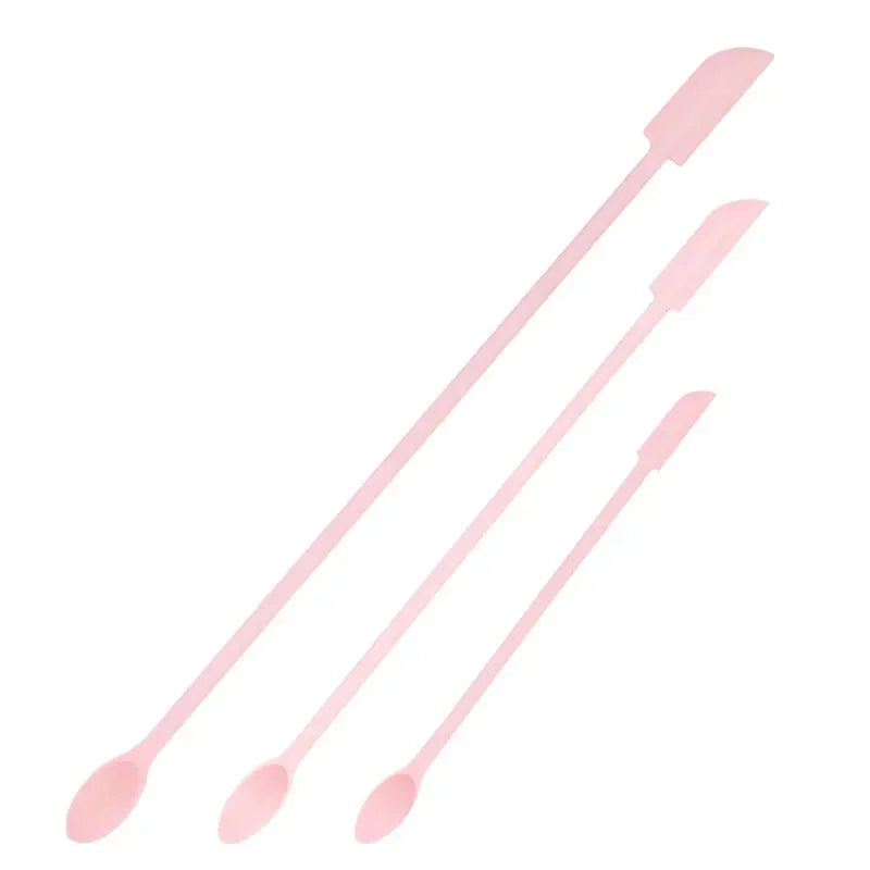 3-Piece Cosmetic Silicone Bottle Mini Scraper