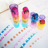 Children's 10pcs Assorted Self-ink Stamps For Scrapbooking Or Crafts.