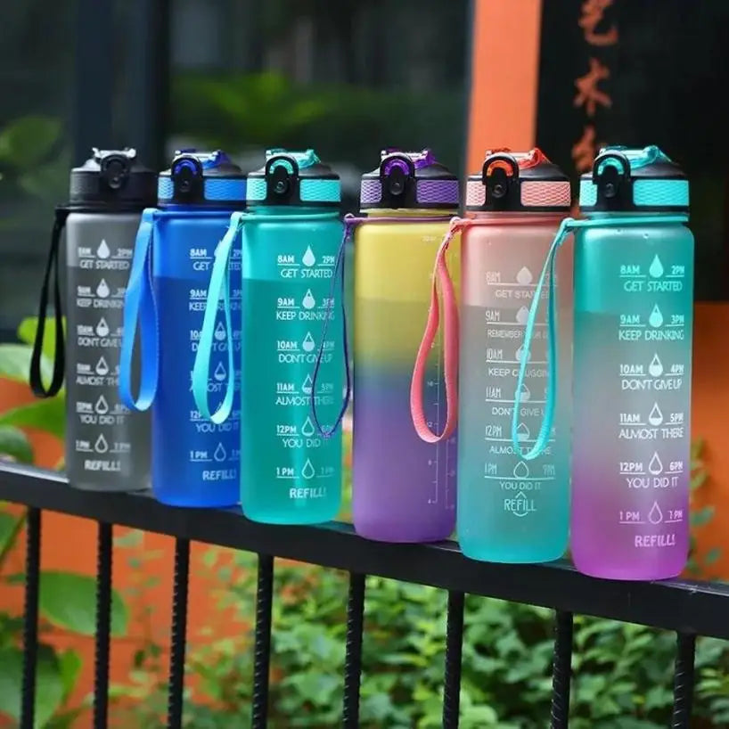 1L BPA Free Reusable Thermal Plastic Drinking Bottle