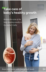PANGDUBE 100% Polyester Kangaroo Wrap for Babies 0-15 Months
