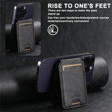 Leather Magnetic Wallet With Card Holder For iPhone 16 Pro Max 15 14 13 12 11