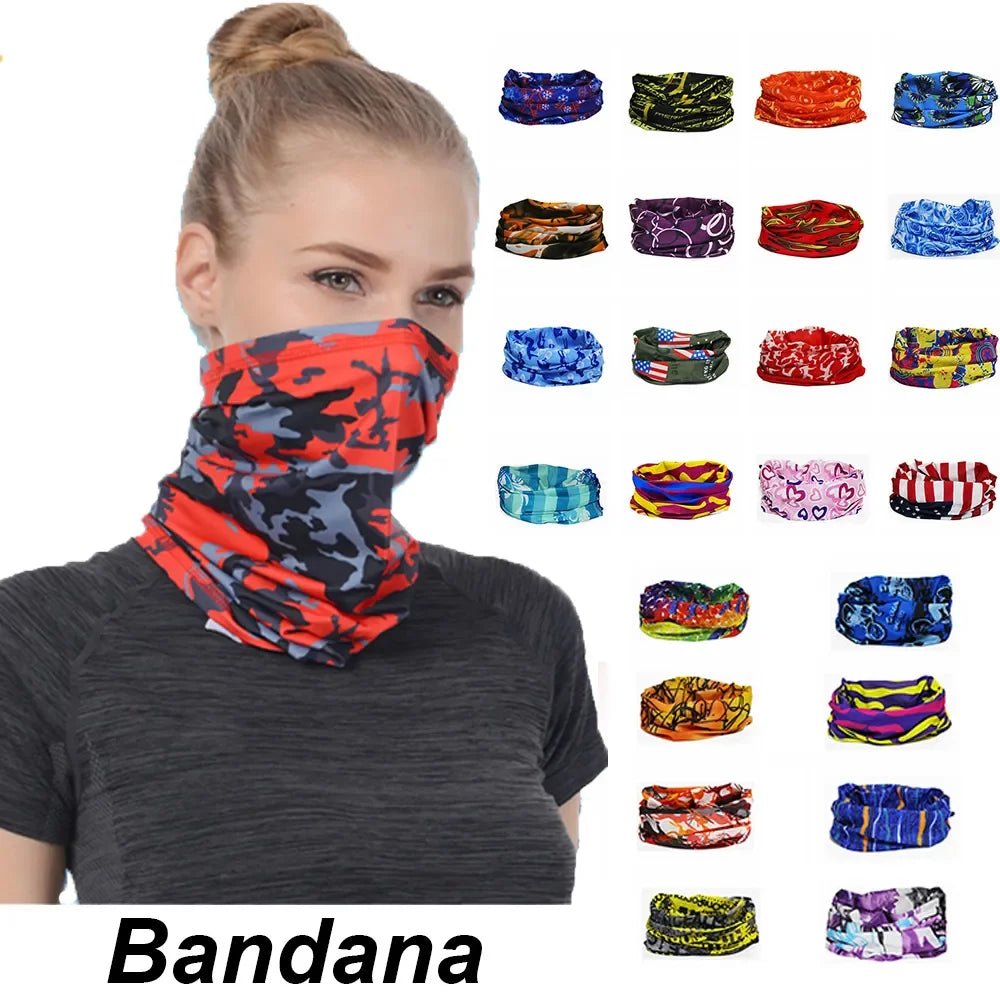 Men Or Women's Head Face Neck Tube Bandana Scarf