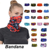 Men Or Women's Head Face Neck Tube Bandana Scarf