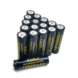 100% 18650  Rechargeable-Lithium Battery 3.7V 19900 Mah for Flashlight +201 charger