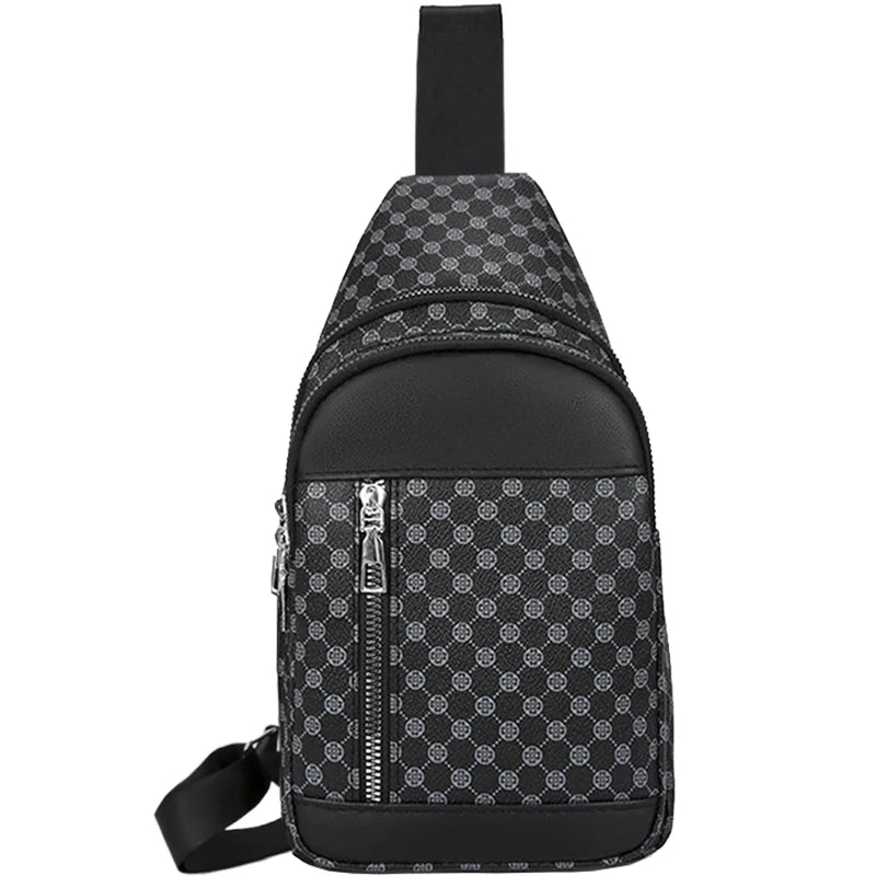 Men And Women's Single Shoulder Patchwork Dot Design Bag