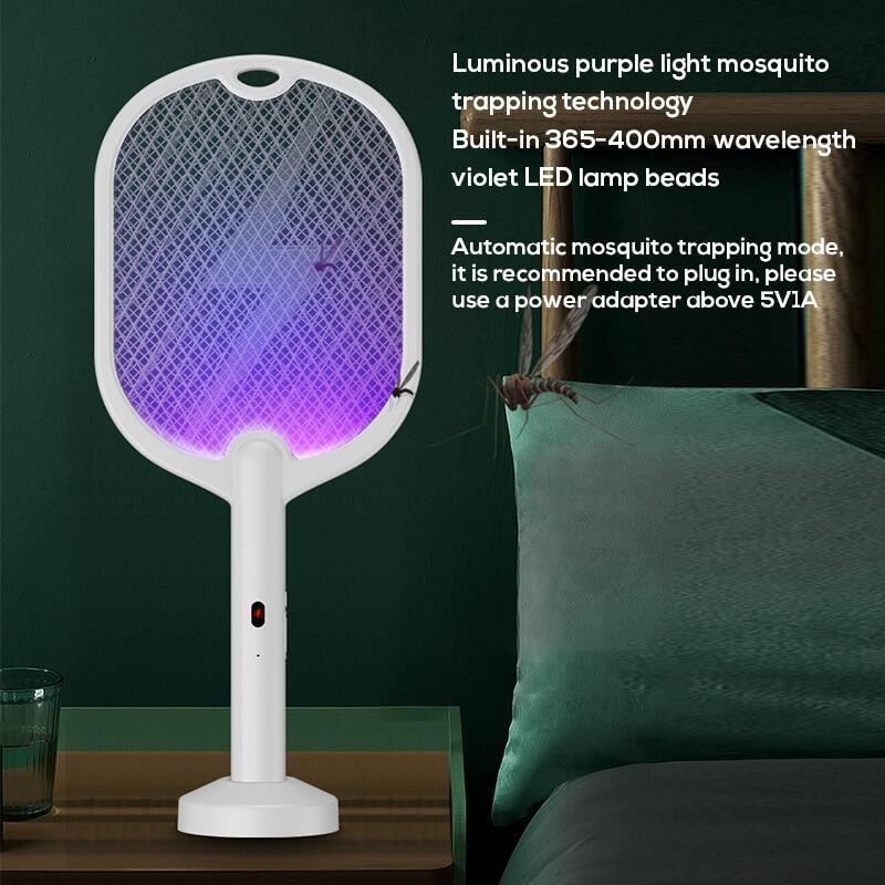 USB rechargeable 3 In 1 Electric Fly/Mosquito Swatter.  3000V