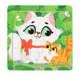 11x11cm Wooden 3d Cartoon Puzzle