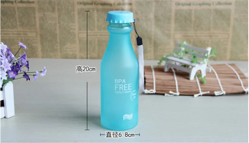 550ML BPA Free Screw Top Water Bottle For Travel, Sports OR Camping.
