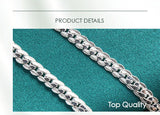 Men Or Women's DOTEFFIL 925 Sterling Silver 6mm Chain With 16/18/20/22/24 Inch Lengths