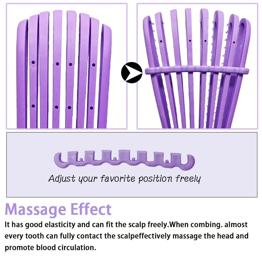 1Pcs Anti-Static Scalp Massage Detangling Brush