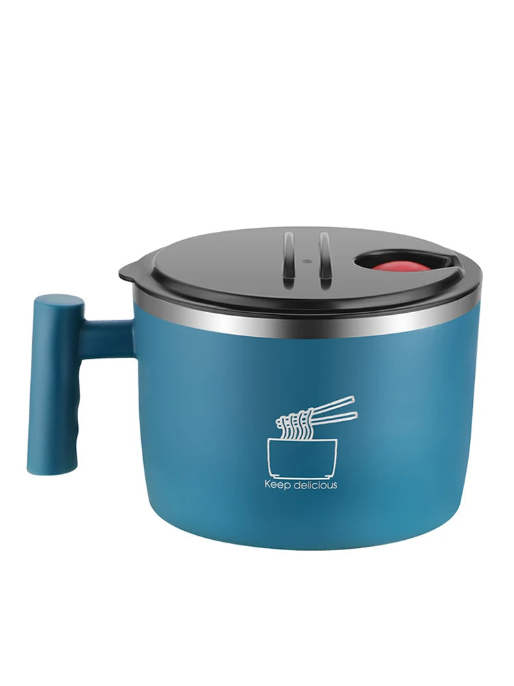 Stainless Steel Bowl With Lid For Instant Noodles