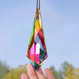 120mm Rainbow Crystal Laser Prism Aurora Sun Catcher