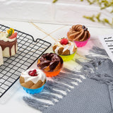 6PCS Silicone High Temperature Easy To Release Baking Cake Molds