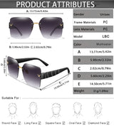 Men Or Women's UV Protection Rimless Sunglasses