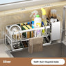 Plastic Multi-Functional Sink Organizer for Kitchen & Bathroom