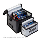 Zeee Lipo Fireproof Safe Battery Bag With Pouches For Multiple Battery Storage.