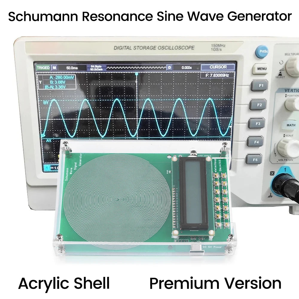 Type-C Interface 0.01Hz~100000Hz Adjustable 7.83Hz Schumann Waves Resonance Generator