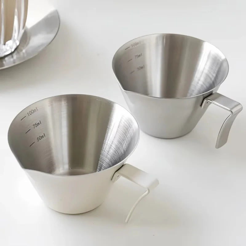 Stainless Steel with Measurement Espresso Extraction Cup