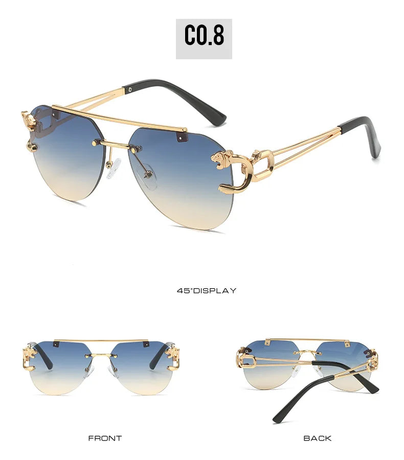 KAMMPT Men Or Women's  Rimless UV400 Sunglasses