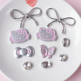 Silver Hello Kitty Charms Shoe Accessories