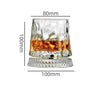 360 Degrees Rotating Crystal Whiskey Glass