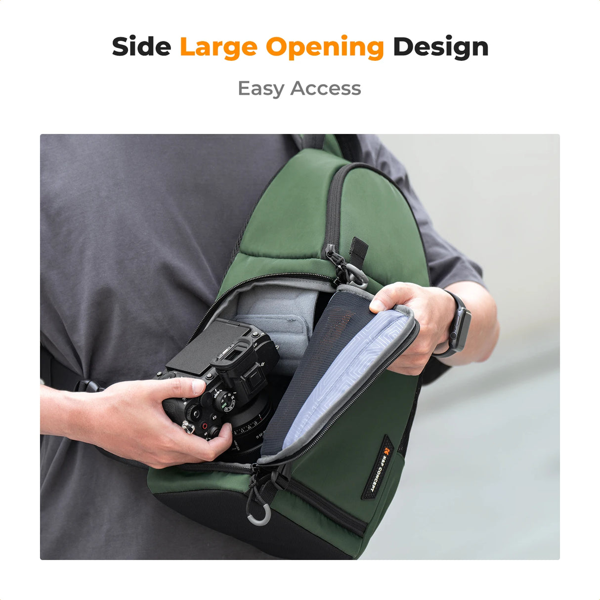 K&F Concept Waterproof 10L DSLR/SLR Sling Camera Backpack