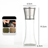 Stainless Steel Manual Glass Grinding Spice Bottle