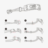 Adjustable Thick Elastic Rope Bag Expansion Strap With Quick Release Buckle