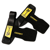 1 Pair 3-layers Cowhide Weight Lifting Grip Gloves