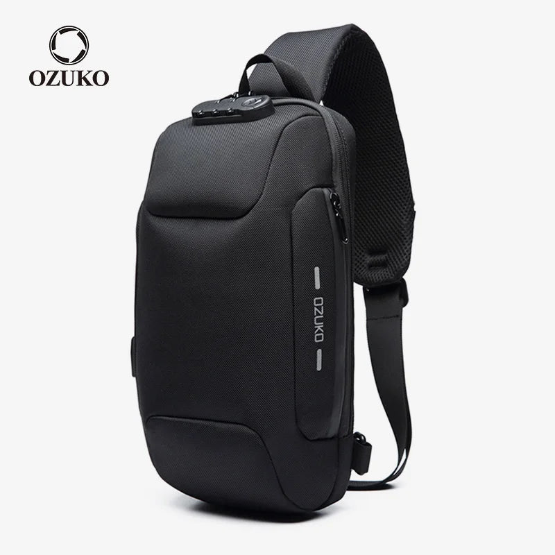 OZUKO Multifunction Waterproof Anti-theft Crossbody Bag for Men And Women