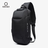 OZUKO Multifunction Waterproof Anti-theft Crossbody Bag for Men And Women