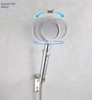 White/Black Round High Pressure Shower Head Combo.