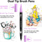 60 Dual Tip Brush Art Markers for Coloring Books OR Calligraphy