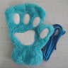 Winter Faux Fur Plush Warm Half Finger Mittens/Gloves.