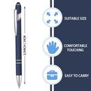 1-100Pcs 2 In 1 Multifunction Ball Stylus With Soft Touch Screen