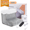 26*28*22cm Electric Remote Controlled Heated Foot US/EU Warmers With 9 Temp Settings and Washable Insert